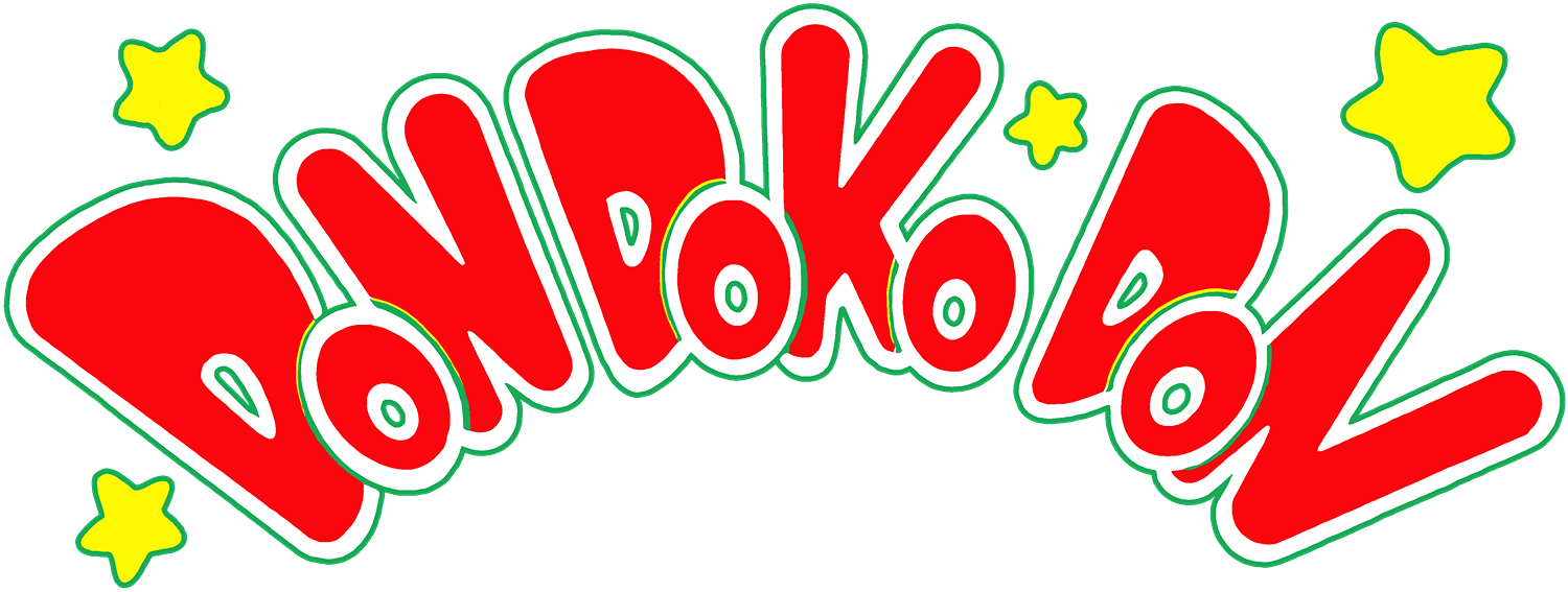 Don Doko Don logo for Famicom